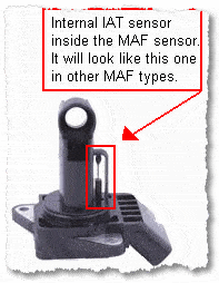 Identifying MAF internal IAT sensor