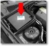 Location of the ECM on the BMW E34 model