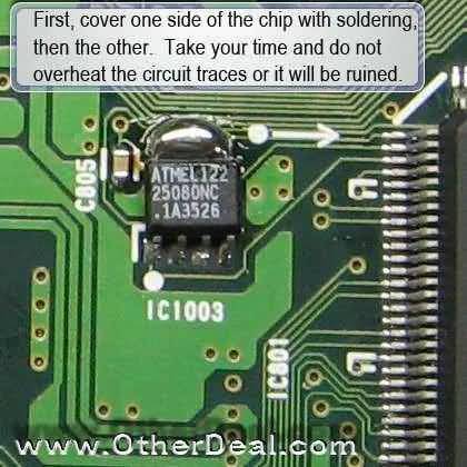 Removing an SMD chip 9