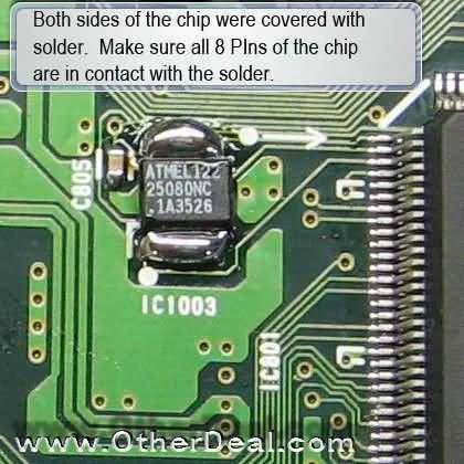 Removing an SMD chip 8