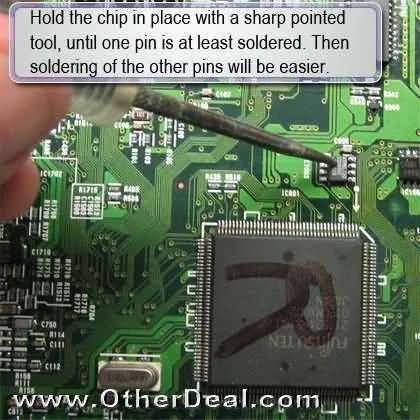 Removing an SMD chip 2