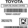 2005-2007 Toyota Corolla Automatic ECM 89661-02K22 VIN Included