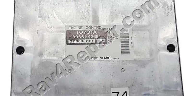 2001-2003 Toyota Rav4 Refurbished ECM 89661-42651
