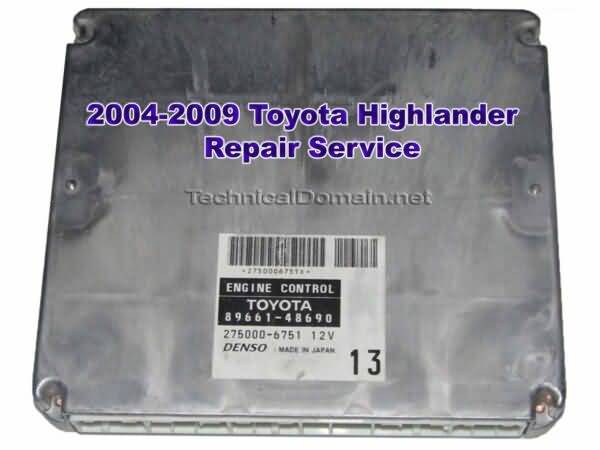 2004-2009 Toyota Highlander repair service