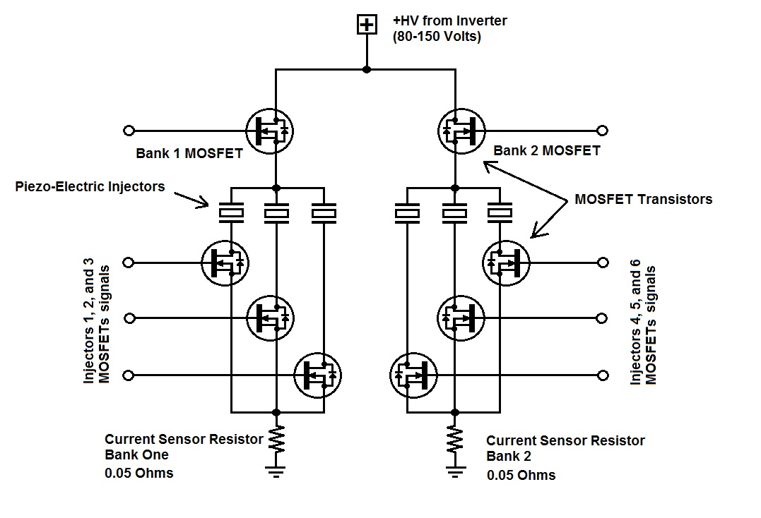 Simplified MSD80 DME Injector Circuit