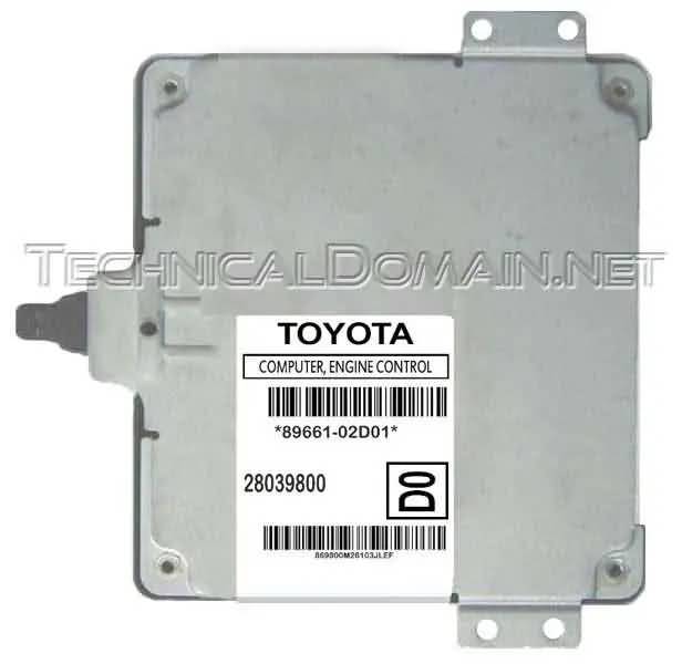 2005-2007 Toyota Corolla Automatic ECM 89661-02D01 VIN Included